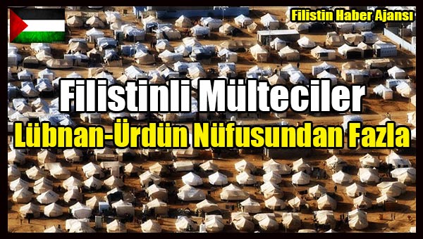 Filistinli Multeciler Lubnan-Urdun Nufusundan Fazla