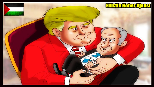 Karikatur- ABD Baskani Trump ve Siyonist Netanyahu