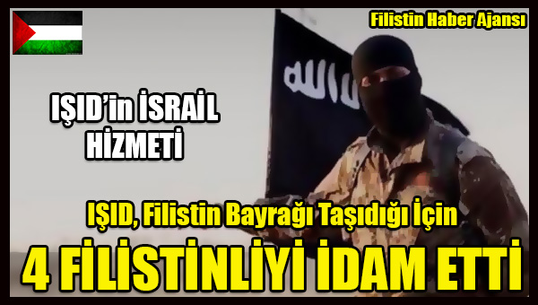 ISID, Filistin Bayragi Tasidigi Icin 4 Filistinliyi IDAM ETTI