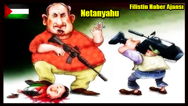 Karikatur- Siyonist Israil'in Medya Gucu ve Katliam Kilifi