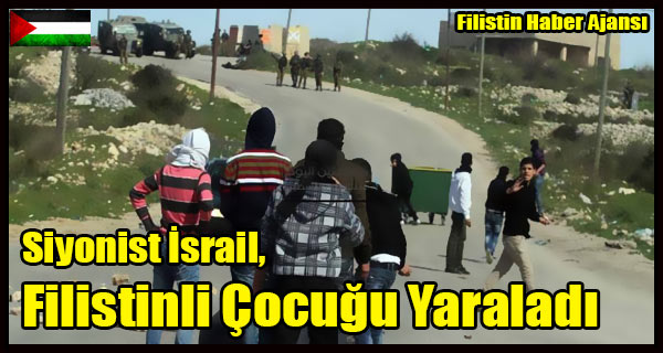Siyonist Israil, Filistinli Cocugu Yaraladi