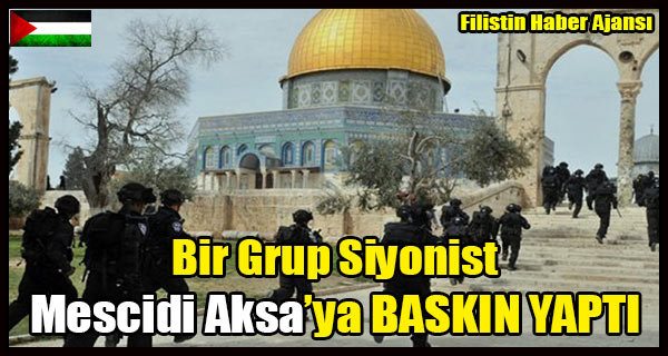 Bir Grup Siyonist Mescidi Aksaya BASKIN YAPTI