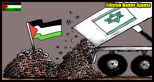 Karikatur- Siyonist Rejimin Filistin Nihai Baris Plani