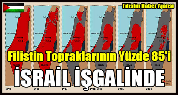 Filistin Topraklarinin Yuzde 85'i ISRAIL ISGALINDE