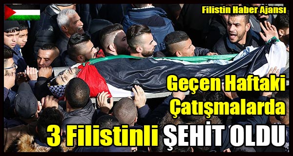 Gecen Haftaki Catismalarda 3 Filistinli SEHIT OLDU