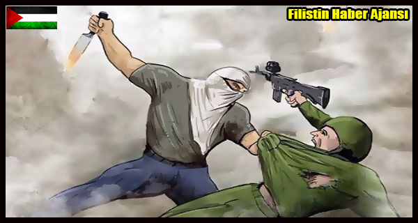 KARIKATUR- Filistin Direnisi BICAK INTIFADASI Siyonistleri Hedef Aliyor