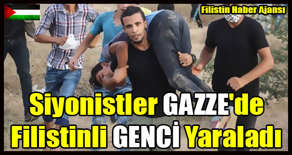 Siyonistler GAZZE'de Filistinli GENCI Yaraladi