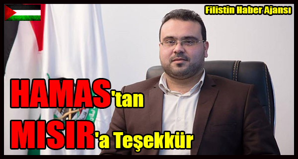 HAMAS'tan MISIR'a Tesekkur