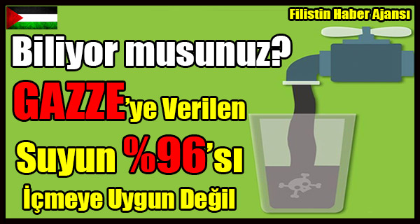TASARIM- Filistin GAZZE Icme Suyu Kirlilik
