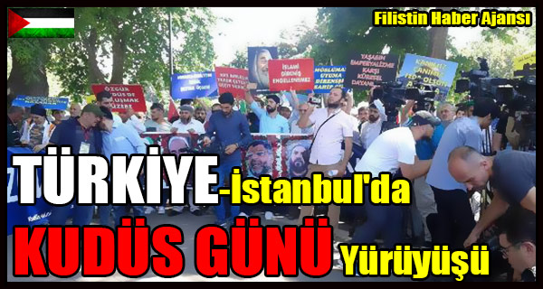 TURKIYE-Istanbul'da KUDUS GUNU Yuruyusu