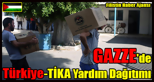 GAZZE'de Turkiye - TIKA Yardim Dagitimi