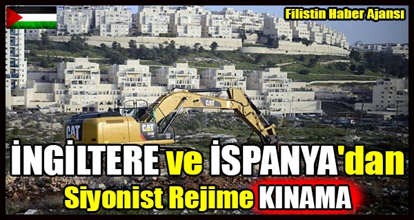INGILTERE ve ISPANYA'da Siyonist Rejime KINAMA