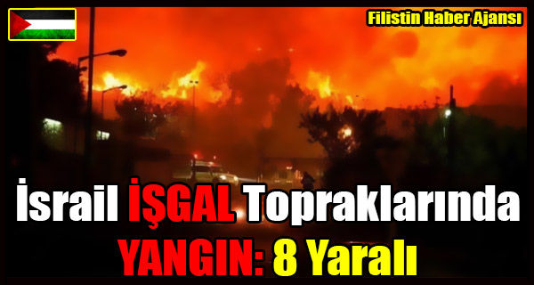 Israil ISGAL Topraklarinda YANGIN- 8 Yarali