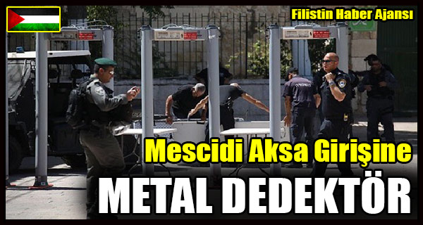 Mescidi Aksa Girisine METAL DEDEKTOR