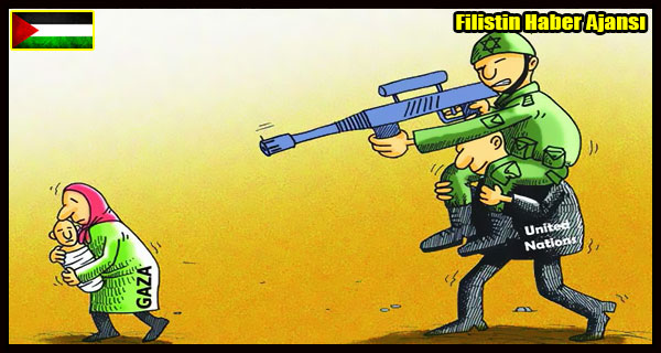 KARIKATUR- GAZZE'de Siviller, Israil ve Birlesmis Milletler