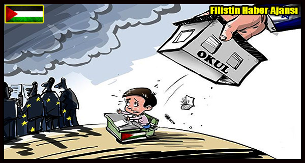 KARIKATUR- SIYONISTLER Filistin'de Her Turlu HAKKI Engelliyor