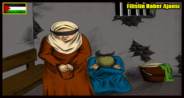 KARIKATUR- Filistinli Mazlum KADIN ESIRLER