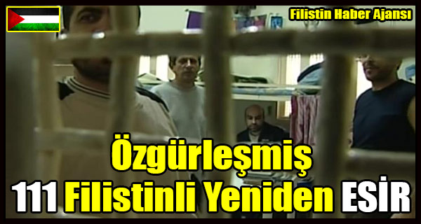 Ozgurlesmis 111 Filistinli Yeniden ESIR