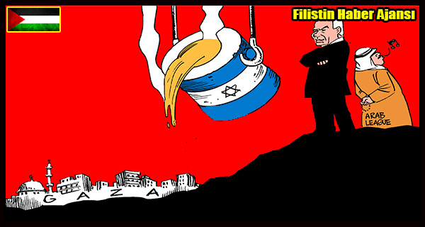 KARIKATUR- Siyonist Planlar - Gazze - Arap Devletleri