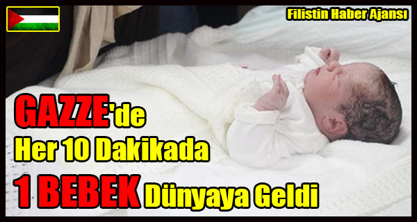 GAZZE'de Gecen Ay Her 10 Dakikada 1 BEBEK Dunyaya Geldi