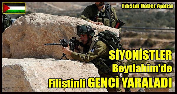 SIYONISTLER Beytlahim Filistinli GENCI YARALADI